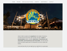 Tablet Screenshot of hotel-el-delfin.com